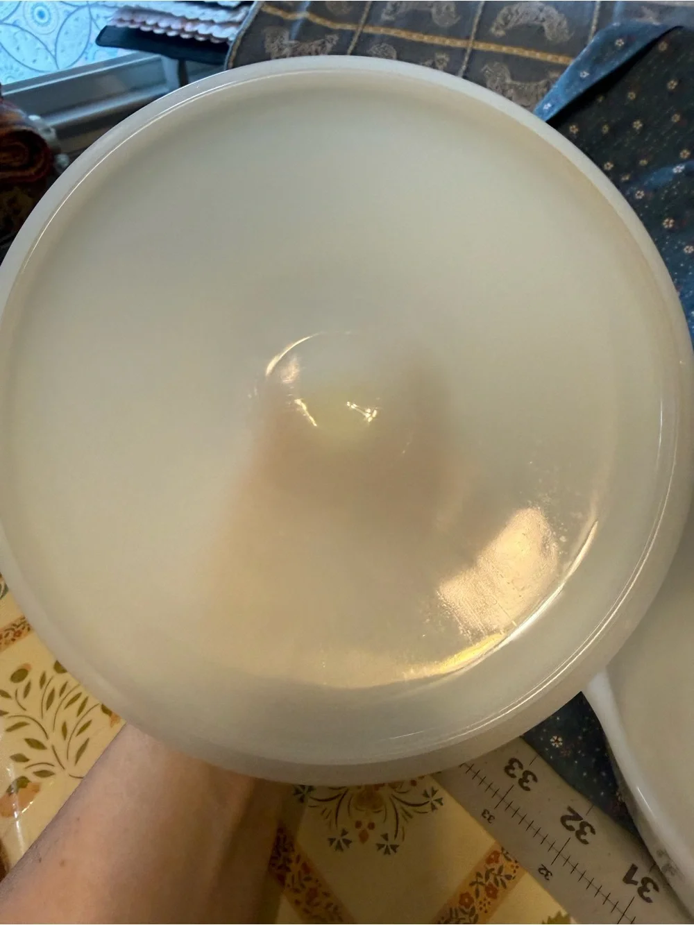 vintage Fire-King Meadow Green covered casserole dish.